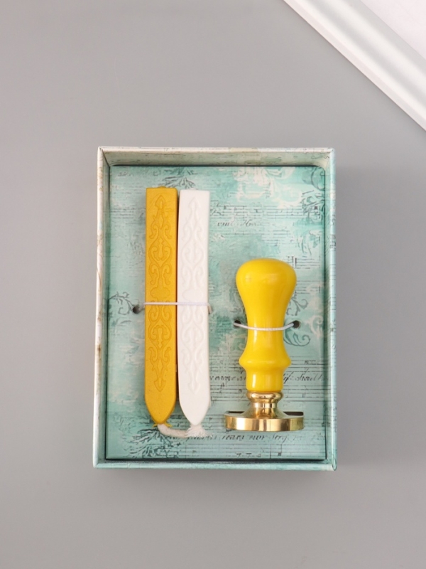 Сургучный набор "Солнце и луна" печать, ручка, сургуч 12,5х10х3,6 см