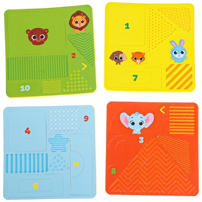 Детская развивающая игра EVA &laquo;Маленький строитель 1&raquo;, изучение форм / цветов, виды МИКС, Крошка Я