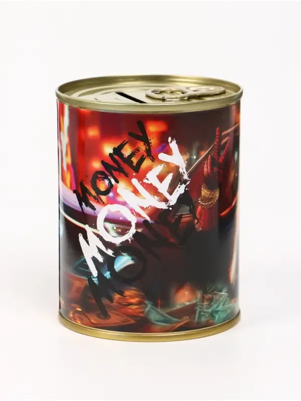 Копилка металлическая, 9.5 см&times;7.5 см&times;7.5 см, Человек-паук