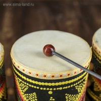 Сувенирный музыкальный инструмент "Барабаны тройные" 33х17х11 см МИКС