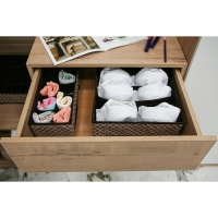 Органайзер для хранения белья Доляна &laquo;Браун&raquo;, 7 ячеек, 34&times;30,5&times;10 см, цвет коричневый