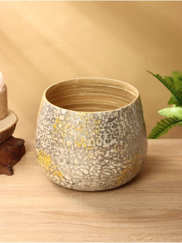 Ваза 20х20х15 см, бамбук