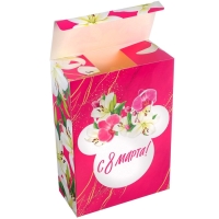 Подарочная коробка, складная &laquo;8 Марта&raquo;,16х23х7.5 см, Минни Маус