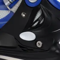 Коньки детские раздвижные BlackAqua, р. 30-33, для фитнеса, синие