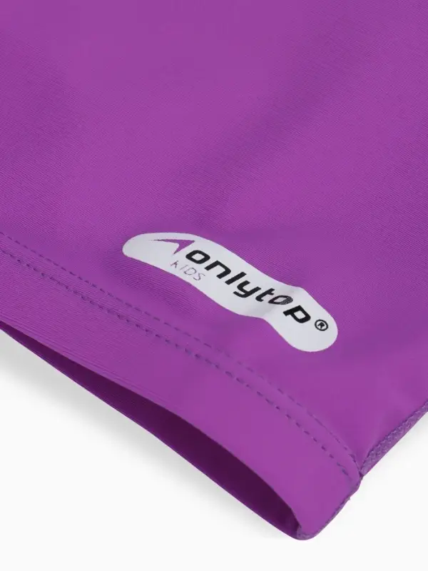 Шапочка для плавания детская ONLYTOP SWIM, тканевая, обхват 46-52 см, цвет фиолетовый