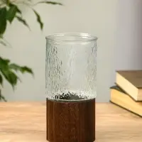 Ваза стекло настольная "Лесли" размытость, 20х10 см, прозрачный