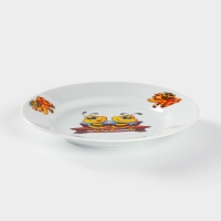 Тарелка &laquo;Пчёлы&raquo;, d=20 см, цвет белый