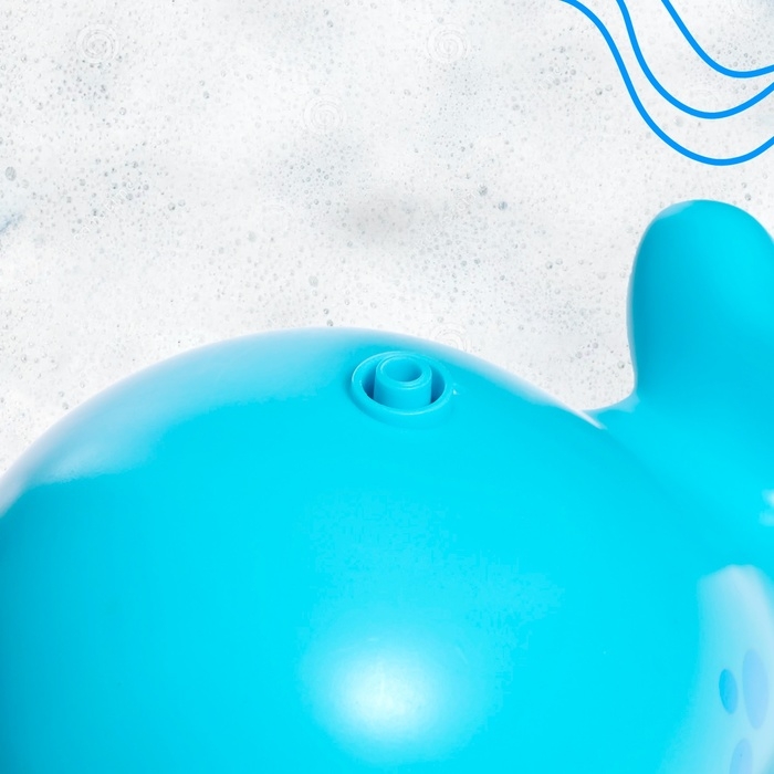 Фонтанчик для ванны &laquo;Китенок&raquo;, 4 насадки, 1 шарик, работает от батареек