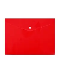 Папка-конверт на кнопке, А4, 180 мкм, "Цветной", МИКС