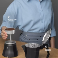 Гейзерная кофеварка PRO collection 6C 300мл индукция