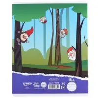 Тетрадь в линейку 18 листов, 5 видов МИКС, обложка мелованный картон, &laquo;Гравити Фолз&raquo;