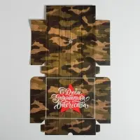 Кондитерская упаковка, коробка &laquo;23 февраля&raquo;, 17 х 20 х 6 см