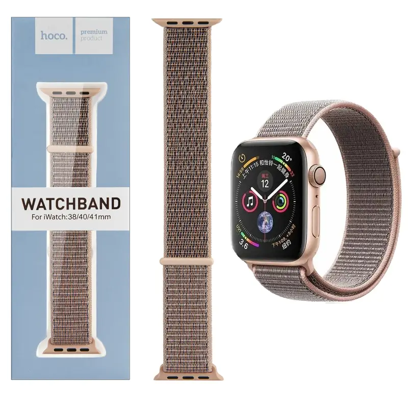 Ремешок для Apl watch 38/40/41mm Watchband WA02 nylon strap powder sand HOCO