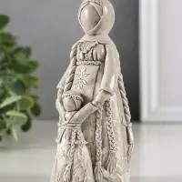 Фигура гипс "Берегиня Ведучка" 13х6 см, под камень