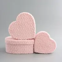 Набор коробок 3 в 1 сердца L：30x27,5x12 см M：25,5x23,5x10 см S:20,7x19,5x8 см