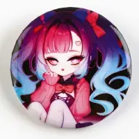 Значки закатные &laquo;Аниме девочки&raquo;, 38 мм, МИКС