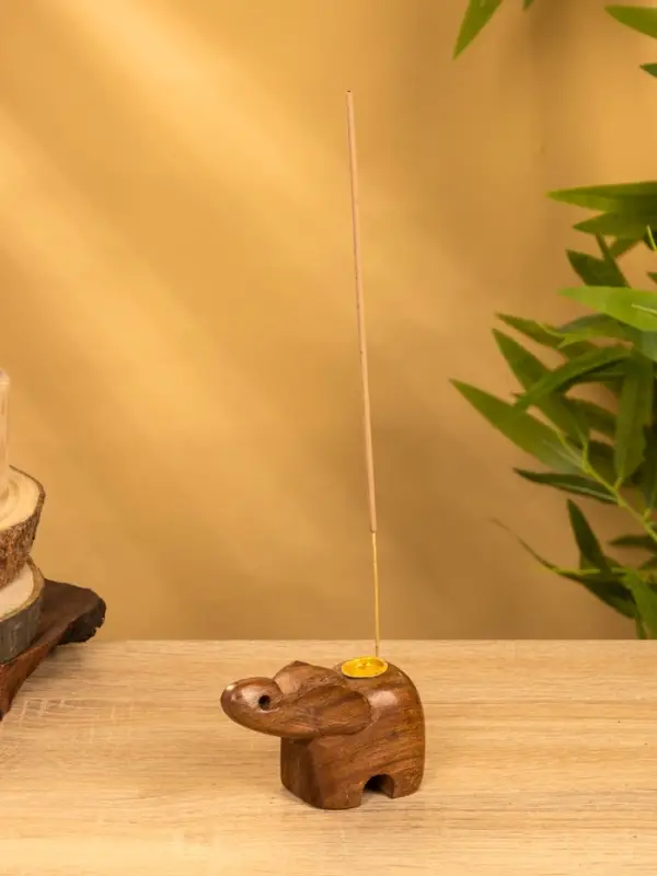 Подставка под благовония "Слоник" 6,5х10х4,5 см, дерево шишам