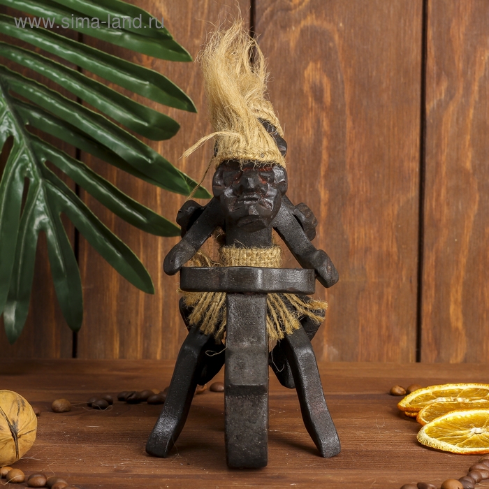 Сувенир дерево "Аборигены на мопеде" 18 см