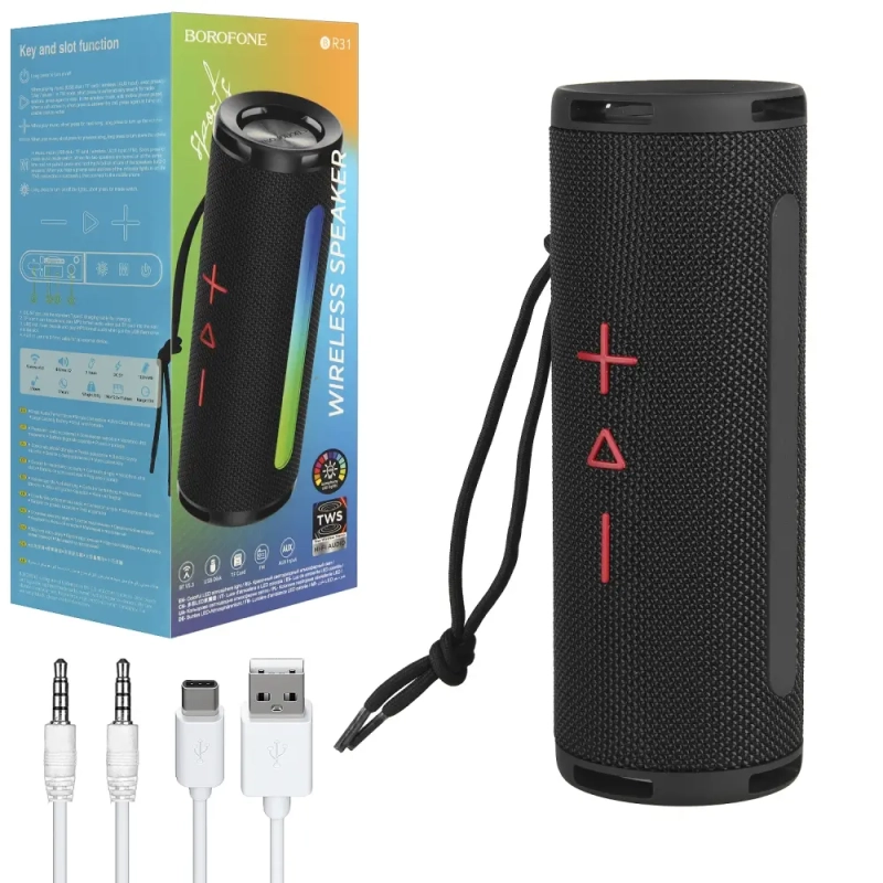 Портативная акустика BR31 Bluetooth Borofone черная