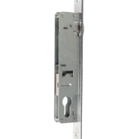 Замок врезной LOCKLAND, узкопрофильный, без ручек, Backset 25 мм, под ц/м, роликовая защелка