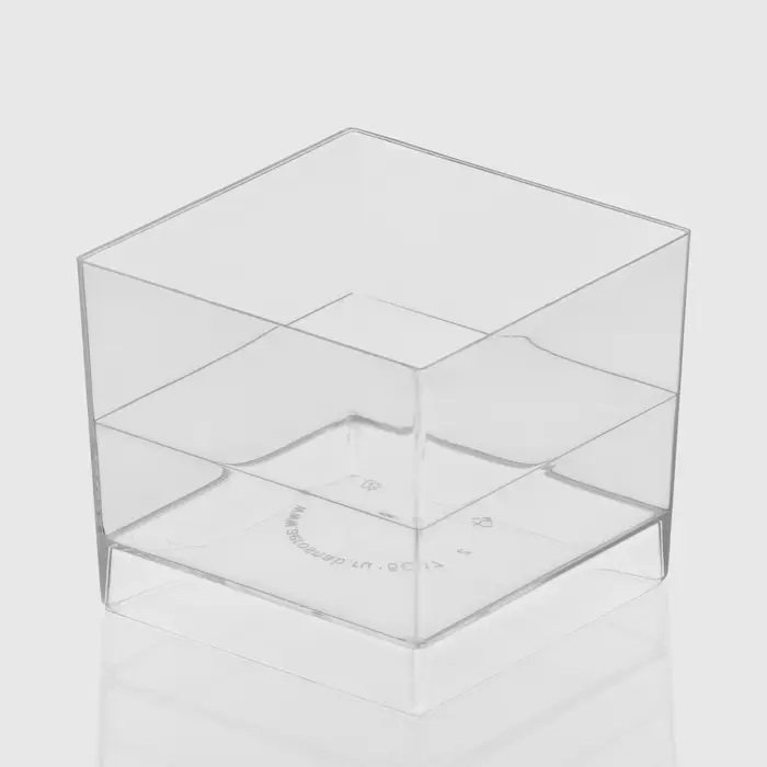 Форма пластиковая одноразовая для фуршета &laquo;Куб&raquo;, 60 мл, прозрачная