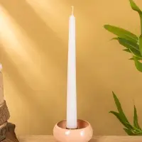 Подсвечник на 1 свечу на магнитах "Пудровый розовый" 7,5х7,5х3,5 см