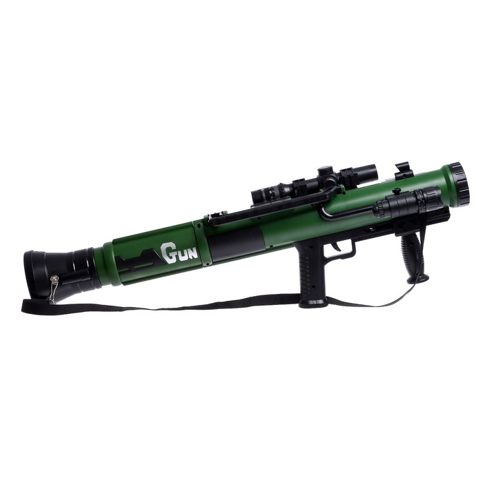 Базука &laquo;Элита&raquo;, свет, звук, стреляет мягкими снарядами, цвета МИКС