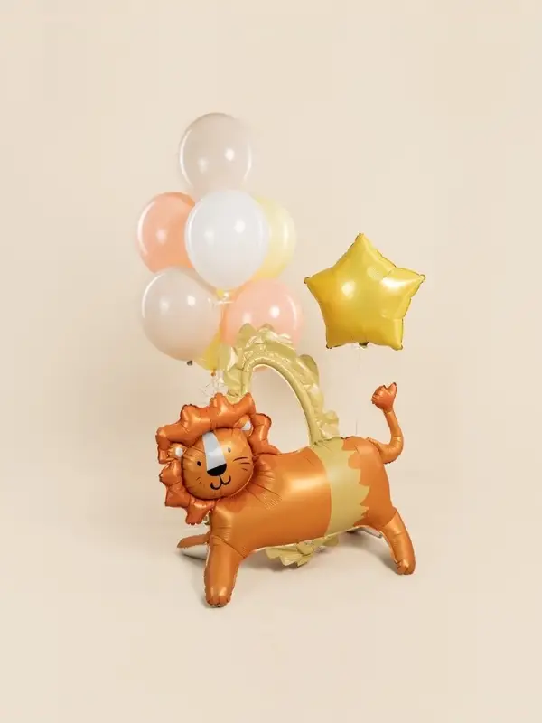 Воздушный шар фольгированный 3D 39" &laquo;Цирк. Смелый лев&raquo;, только под воздух