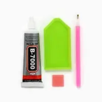 Алмазная мозаика на фигурке с полным заполнением &laquo;Зайка&raquo;, бирюзовый