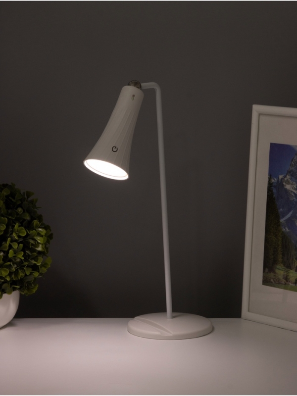 Светильник настольный &laquo;Рим&raquo; АКБ 1200Ма USB Type-C 5Вт LED 3000-6000К сенсор, плафон на магните 7х14х