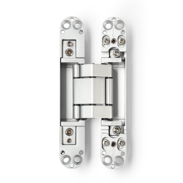 Петля скрытой установки LOCKLAND, 25х150 мм, с 3D-регулированием, цвет матовый хром