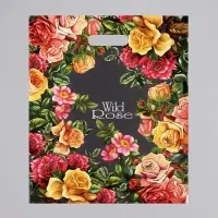 Пакет &laquo;Дикая роза&raquo;, полиэтиленовый с вырубной ручкой, 80 мкм, 40&times;50 см