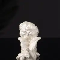 Фигура "Ангел лежит на животе" перламутр, 8х7х5 см