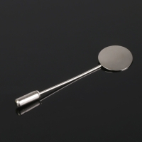 Основа &laquo;Брошь-игла&raquo; L=5,5 см, площадка 1,5 см (набор 5 шт.), цвет серебро