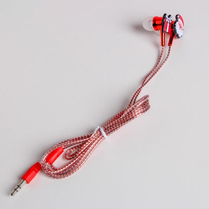 Новогодние, проводные наушники &laquo;Новый год: Happy new music&raquo;, 1,2 м