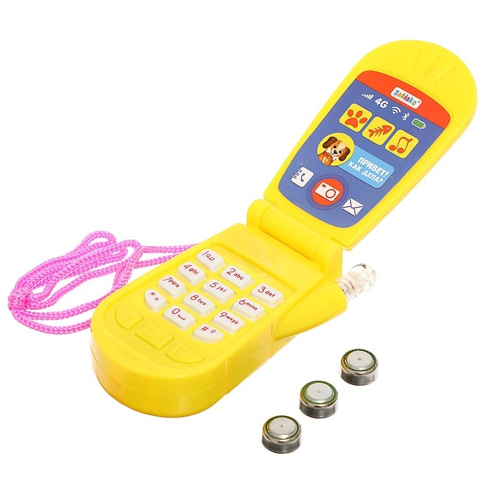 Музыкальный телефон &laquo;Друзья&raquo;, звуковые эффекты, работает от батареек, МИКС