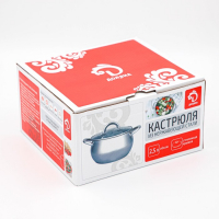 Кастрюля из нержавеющей стали Доляна &laquo;Вернер&raquo;, 2,5 л, d=18 см, с крышкой