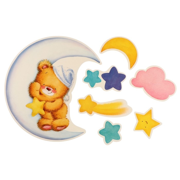 Набор для оформления "Если будем крепко спать &mdash; утром нам легко вставать!" 62,7х101 см