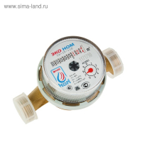 Счетчик воды &laquo;ЭКО НОМ&raquo; СВ-15-110, универсальный, 1/2", с обратным клапаном, с комплектом присоединения