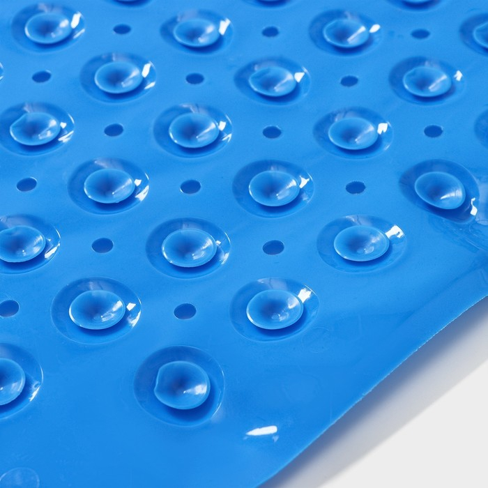 Коврик противоскользящий в ванну на присосках Доляна &laquo;Пузырьки&raquo;, 37&times;71 см, цвет МИКС