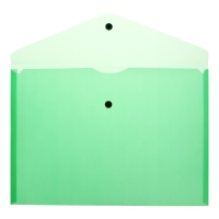 Набор папок-конвертов на кнопке 10 штук, А4, 180 мкм, Calligrata Office, полупрозрачные, микс