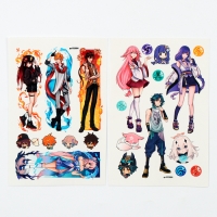 Переводные татуировки &laquo;Аниме стихии&raquo;, 2 листа, тату &mdash; 21 шт.