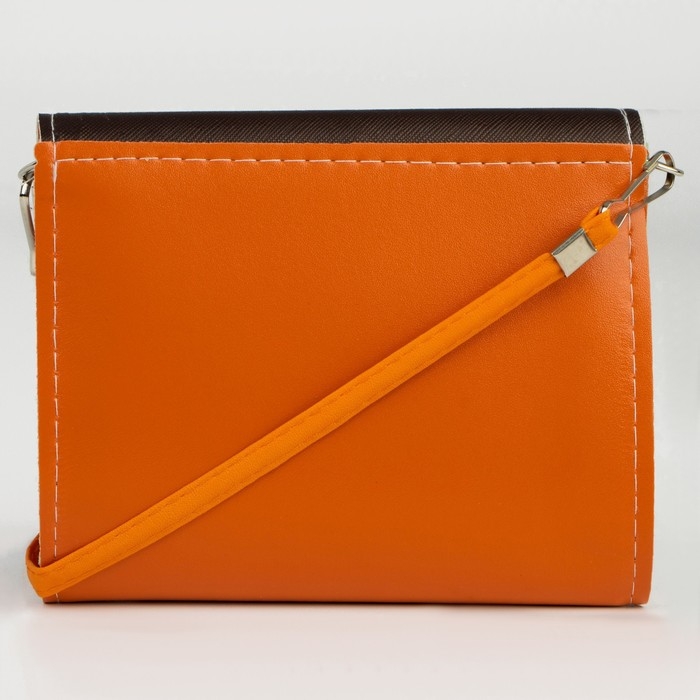 Сумка детская Лисичка, на клапане, цвет шоколадный, 15х4х12 см