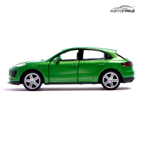 Машина металлическая PORSCHE MACAN S, 1:32, открываются двери, инерция, цвет зелёный