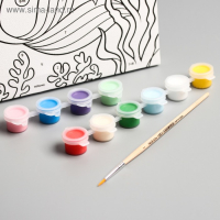 Картина по номерам для детей "Русалочка Ариэль" 20х30 см, Принцессы