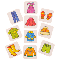 Картинки-половинки &laquo;Одежда&raquo;