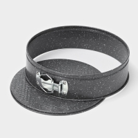 Форма Доляна для выпечки Элин &laquo;Мрамор&raquo;, 24&times;6,5 см, съёмное дно, антипригарное покрытие, цвет серый