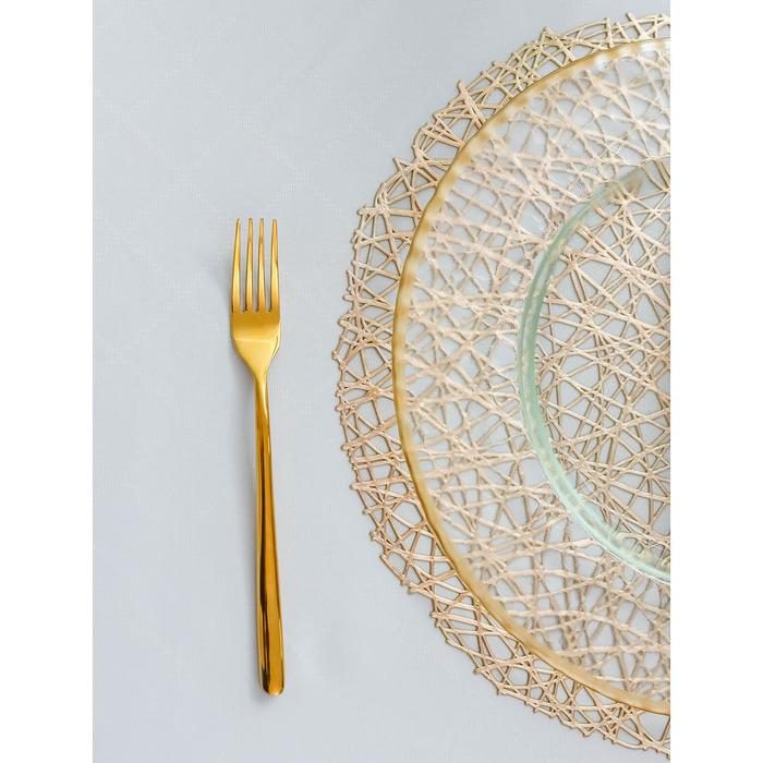 Салфетки сервировочные на стол Доляна &laquo;Паутинка&raquo;, d=38 см, 4 шт, цвет золотой