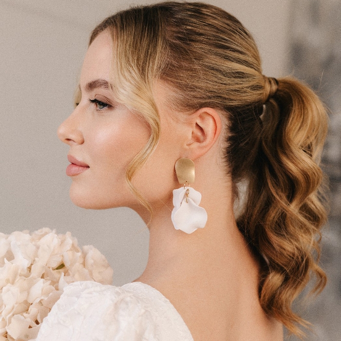 Серьги ассорти &laquo;Ветер&raquo; неровность, цвет бело-золотой