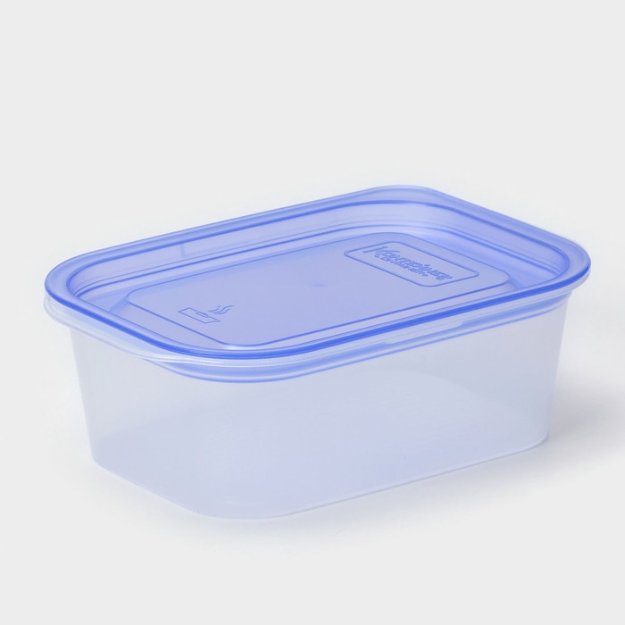 Контейнер для продуктов с паровыпуском, 500 мл, 16&times;11&times;5 см, прямоугольный, цвет микс